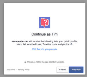 Facebook App Example